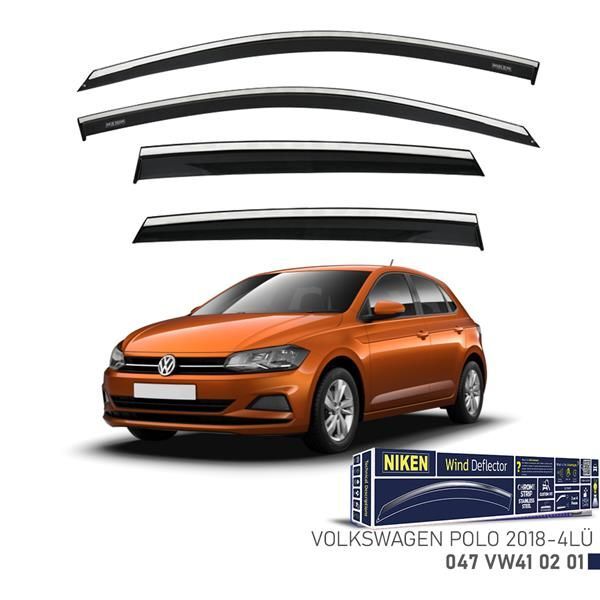 NIKEN KROMLU CAM RÜZGARLIĞI VW POLO 2018- 4LÜ