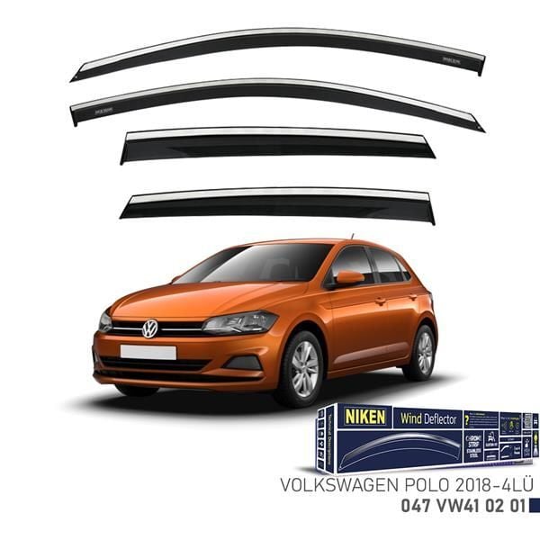 NIKEN KROMLU CAM RÜZGARLIĞI VW POLO 2018- 4LÜ
