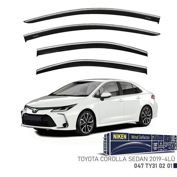 NIKEN KROMLU CAM RÜZGARLIĞI TOYOTA COROLLA SD 2019- 4LÜ
