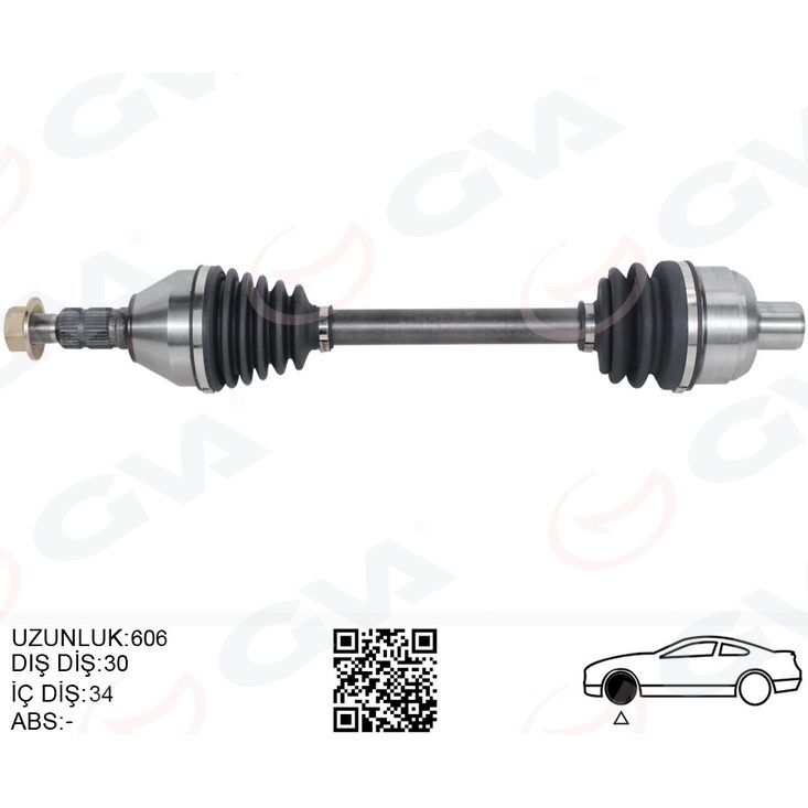 GVA KOMPLE AKS ÖN SAĞ OPEL INSIGNIA 1.6 T A16LET M-T 08- (13265648)