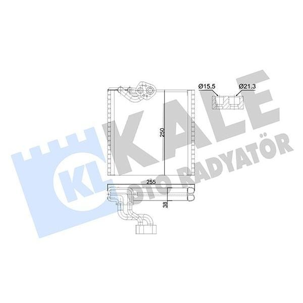 KALE RADYATOR EVAPORATÖR AL/PL/BRZ KANGOO-GRAND KANGOO EVAPORATÖR (7701209856)