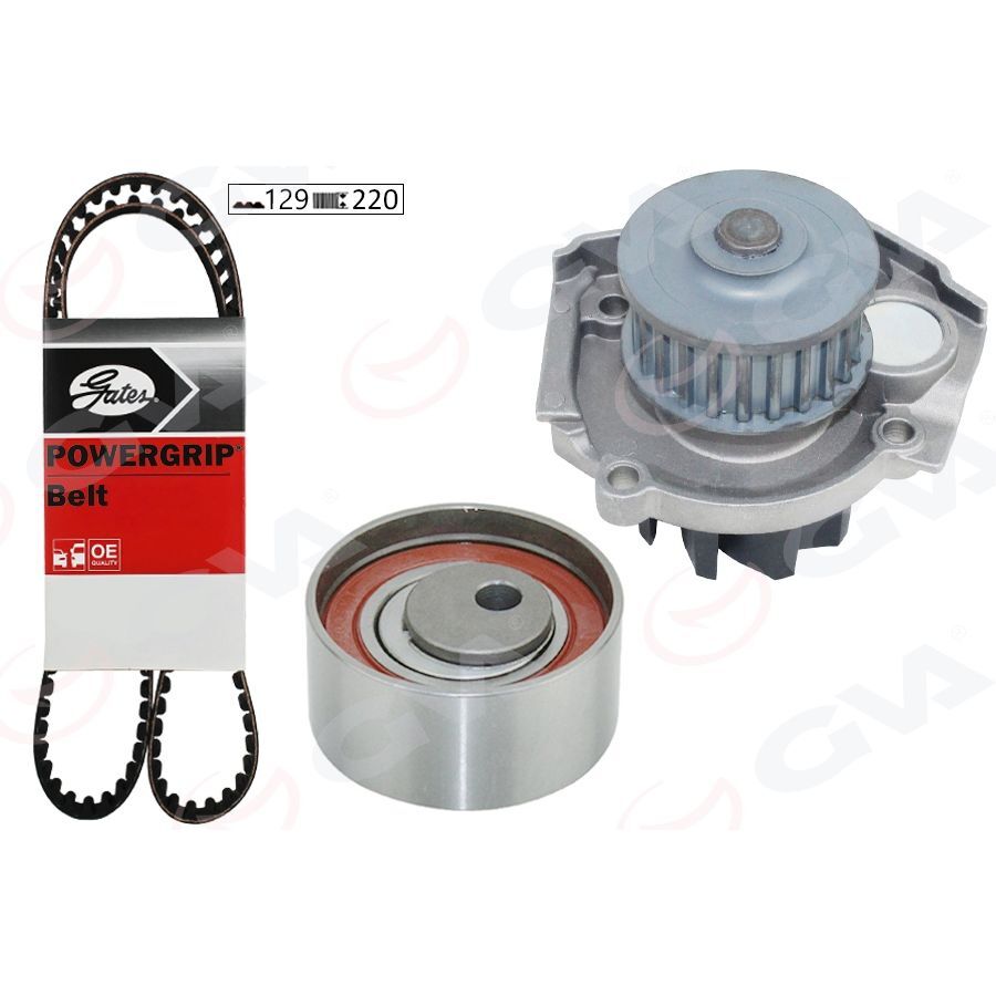 GVA DEVİRDAİMLİ EKSANTRİK GERGİ KİTİ 129X220 DOBLO- 1.4 05>GRANDE PUNTO 1.2-1.4-1.4 16V-1.4T-JET 05> BRAVO 1.4 TJET 07> (71754561)