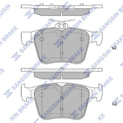 SANGSIN ARKA BALATA VW GOLF VII 2014 > TOURAN T-ROC 2018 > AUDI A3 2014 >2020 Q2 2016 > TT 2018 > SEAT ATECA 2016 > LEON 2014-2020 SKODA SUPER B 2015 > KAROQ 2016 > (3Q0698451F)