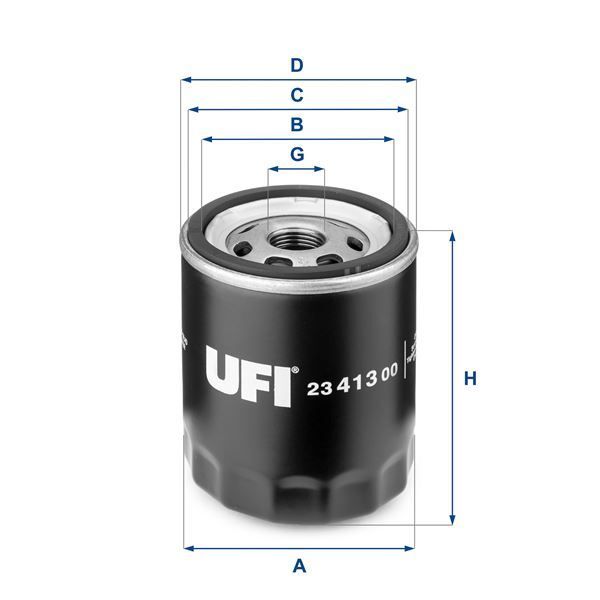 UFI YAĞ FİLTRESİ FORD FIESTA 1.2L 1.4L 01-> / C-MAX 1.6L 03-07 / FOCUS 1.4L 1.6L / FUSION. MONDEO 1.8L 2 .0L / VOLVO S40 S80 / MAZDA 3 2.0L LF BK BL 03-> / 6 2.0L GG GH 02-12 / 5 2.0L CR19 05-10 (1070521)