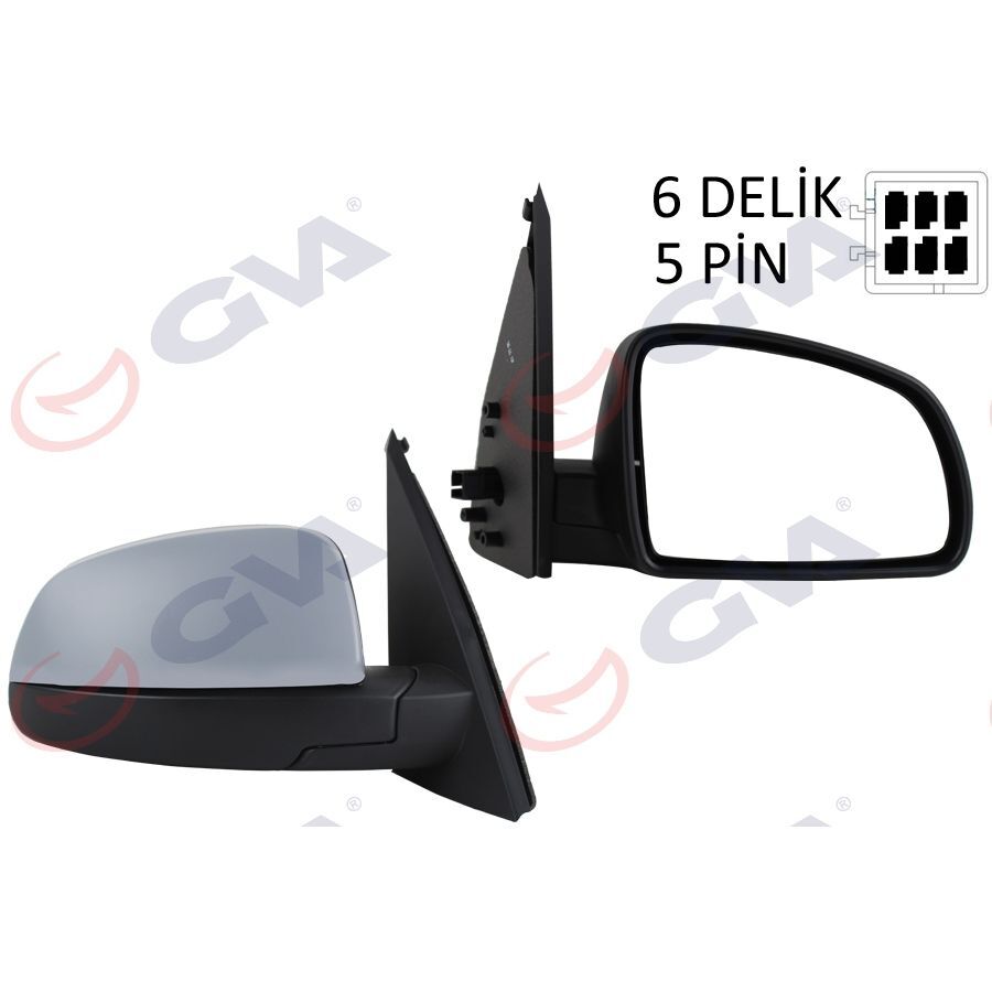 GVA DIŞ DİKİZ AYNASI SAĞ MERIVA A 03> ELEKTRİKLİ ISITMALI ASTARLI KONVEKS 5 FİŞ VM-331EHPR (13148955)