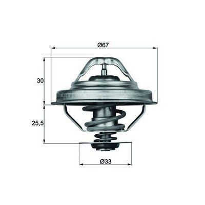 MAHLE TERMOSTAT 88 C BMW M50 M52 E30 E34 E36 (11537511580)