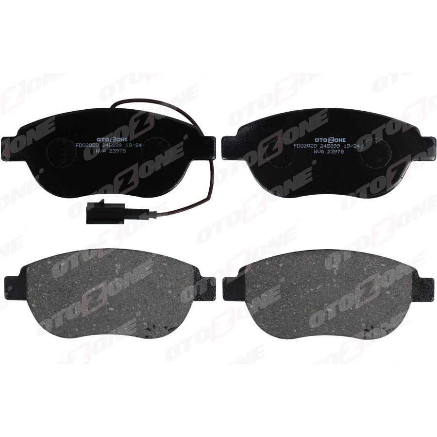 OTOZONE ÖN BALATA DOBLO 1.3-1.9 JTD 07>G.PUNTO 1.3 MJT 05>STILO 05>LINEA 07>BRAVO 07> 215MM 1 FİŞLİ GDB1655 (77363958)