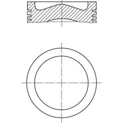 MAHLE PİSTON SEGMAN FIESTA/207/208/2008/206 /DS3/C3 1.4 TDCİ 70 PS EURO 5 0.50 ÇAP: 73.70MM 87-838407-02 (0628W2)