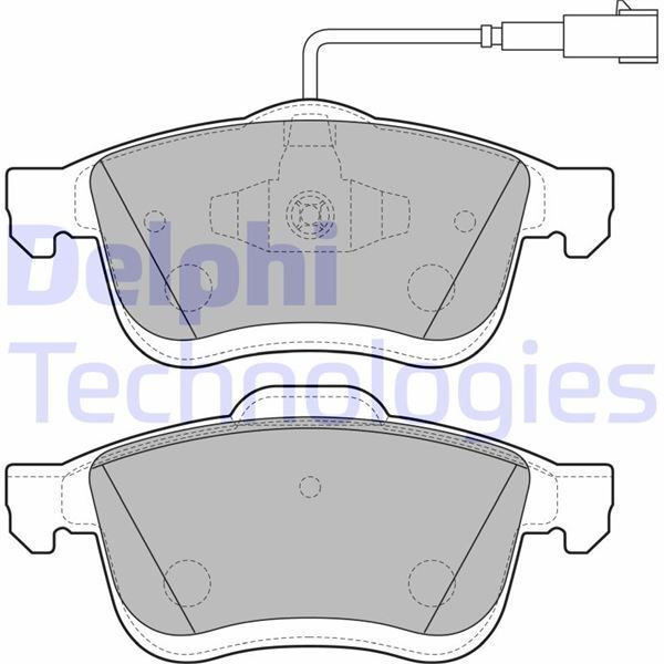 DELPHI ÖN BALATA FIAT DOBLO III 10 OPEL COMBO 12 1.3D MTJ 1.4 1.6D MTJ 2.0D MTJ TEK FİŞLİ (77364929)