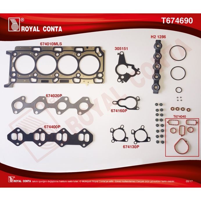 ROYAL ÜST TAKIM CONTA SKC Lİ SUBAP LASTİKLİ MASTER III 2.3 DCİ 11 MOVANO 2.3 CDTİ 10 M9T (7701477452)