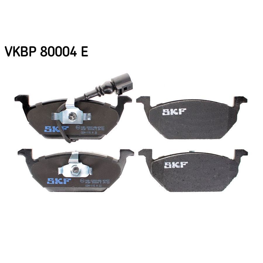 SKF ÖN BALATA FİŞLİ KÜÇÜK GOLF4-GOLF5-JETTA-BORA-POLO-A3-LEON 97 > (1J0698151G)