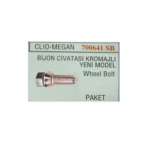 SES BİJON CIVATASI Y.M. CLIO-MGN DELİKLİ PULLU KROMAJLI (402222121R)