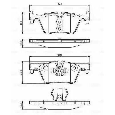BOSCH FREN BALATASI ARKA BMW F20 F21 F22 F23 F30 F31 F34 F32 F33 F36 (34218855013)