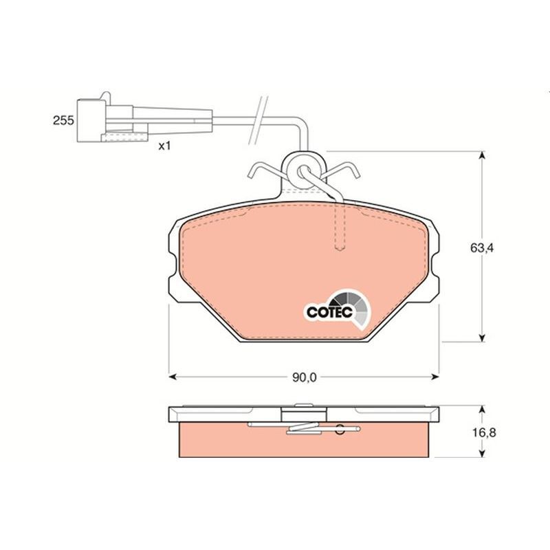 TRW ÖN BALATA FİŞLİ TMPR-TİPO UNO 1.4-1.6 PANDA 85-04 (5888781)