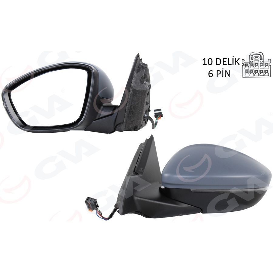 GVA DIŞ DİKİZ AYNASI SOL MOKKA CROSS 21> ELEKTRİKLİ ISITMALI (1637858980)