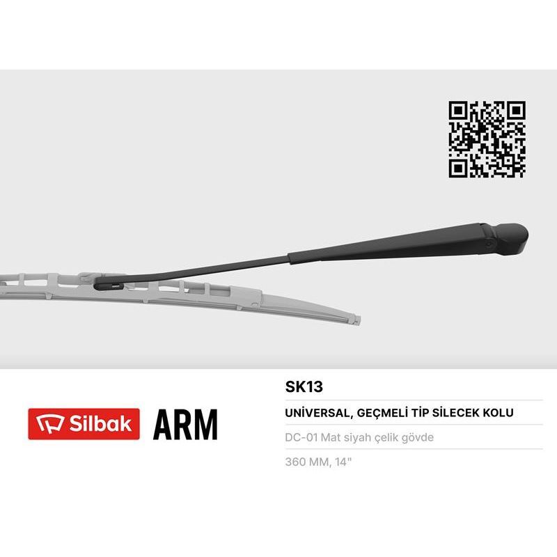 SILBAK SİLECEK KOLU 385MM R12TX.GTS.TSW.TOROS YENİ MODEL KANCALI