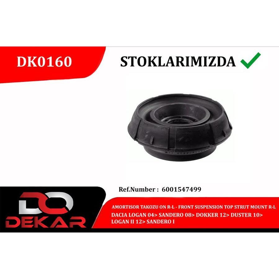 DEKAR AMORTISOR TAKOZU ON SAG-SOL DACIA LOGAN 04 SANDERO 08 DOKKER 12 DUSTER 10 LOGAN II 12 SANDERO I (6001547499)