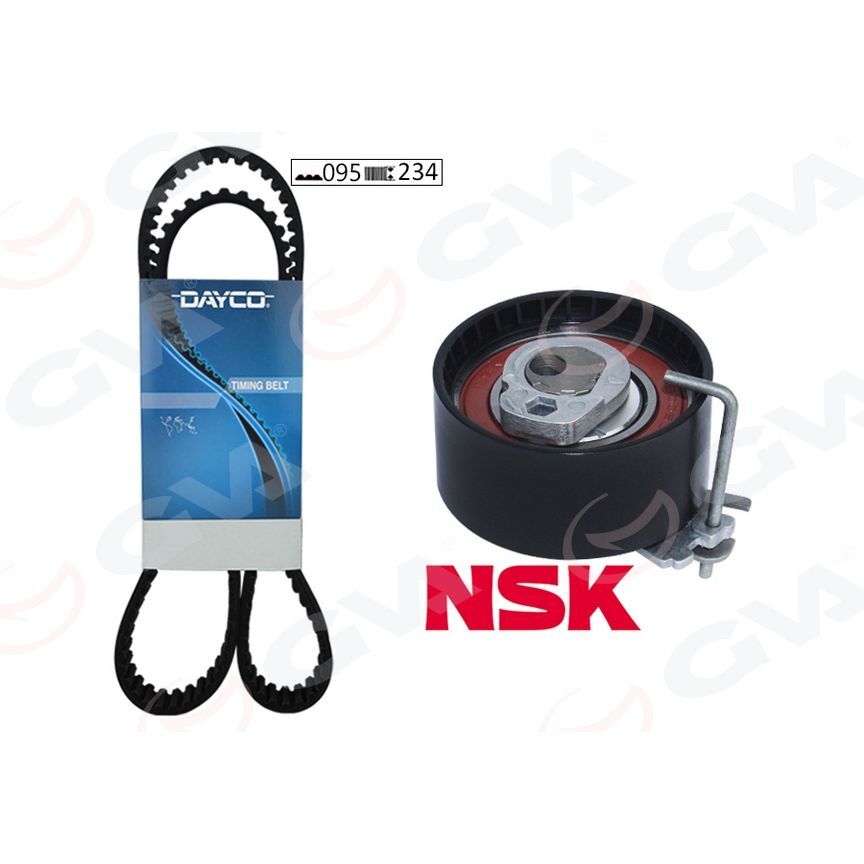 GVA EKSANTRİK GERGİ KİTİ 095X234 CLIO II-III-KANGOO-LOGAN-SANDERO-MODUS 1.2-1.2 16V D4F-D7F K015577XS 1680600QAW (130C16776R)