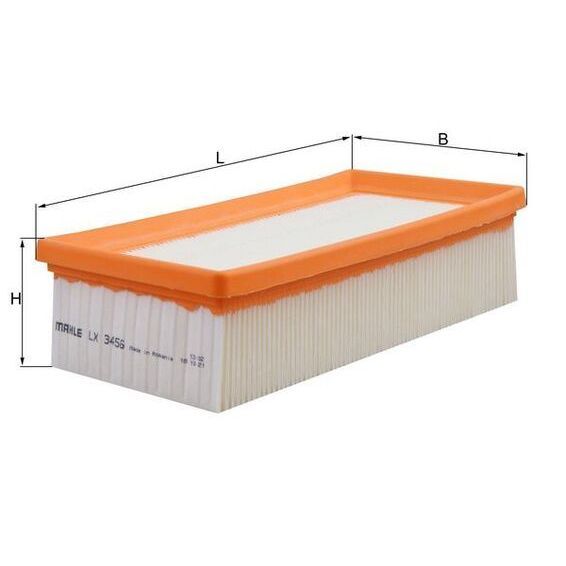 MAHLE HAVA FILTRESI CORSA F-CROSSLAND-P208-P301-P308 II-P2008-C-ELYSEE 12> C3 II 12> DS3 12> 1.2 VTI EBO-EB2 (9674725580)