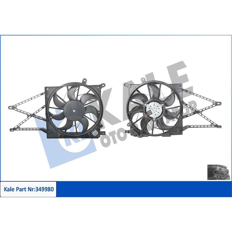 KALE RADYATOR RADYATÖR FAN MOTORU DAVLUMBAZLI ASTRA G 98 ZAFIRA A 1.2/1.4 16V 1.6I 98 (1341299)
