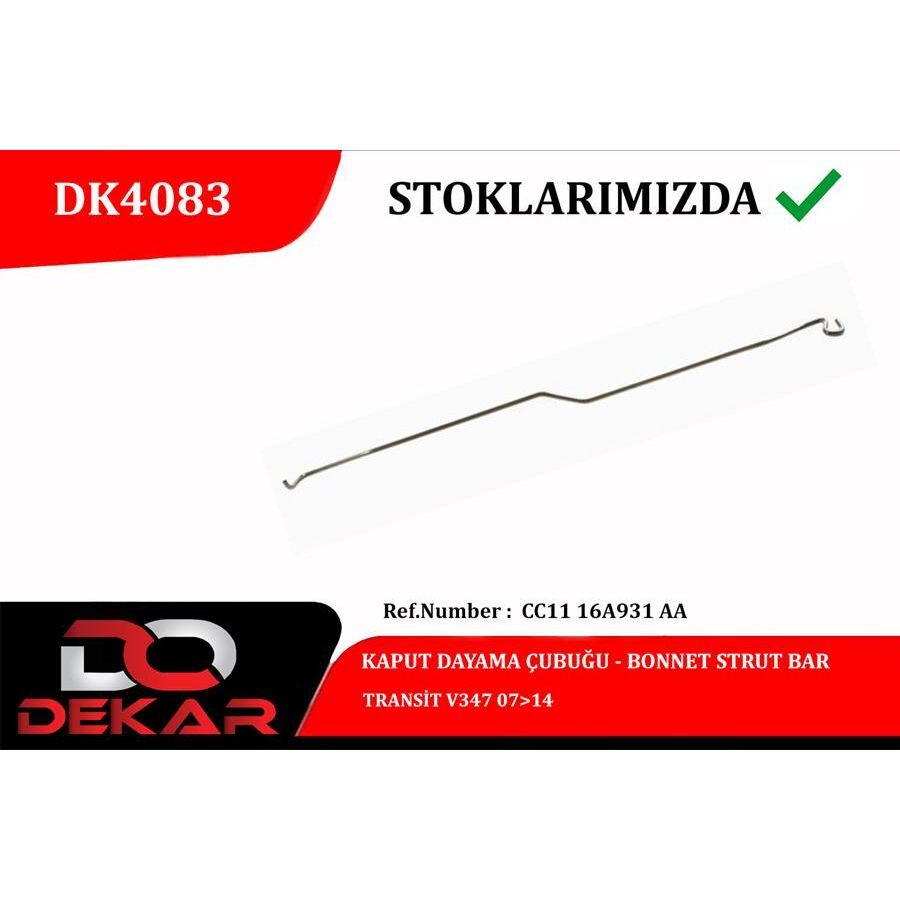 DEKAR KAPUT DAYAMA ÇUBUĞU TRANSİT V347 07 14 (CC1116A931AA)