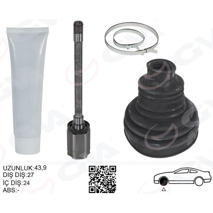 GVA AKS MILI ÖN SAĞ BMW F20 F22 F30 F32 F33 F34 F36 XDRIVE 474MM (31607597694)