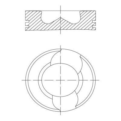 MAHLE PİSTON (81,51MM 0,50) T5 2.5 TDI/AXD/AXE 3.4.5 CYL (070107065AL)