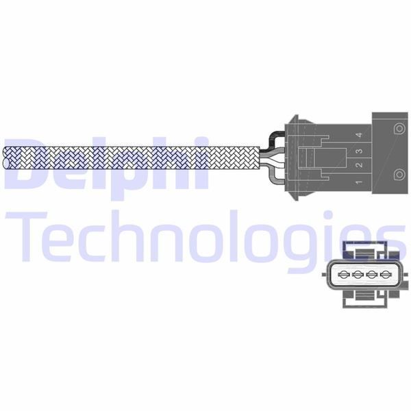 DELPHI OKSİJEN SENSÖRÜ ARKA VOLVO C70 98-05 C70 COUPE 97-02 S70 97-00 97-02 XC70 2.4T 97-02 (30637016)