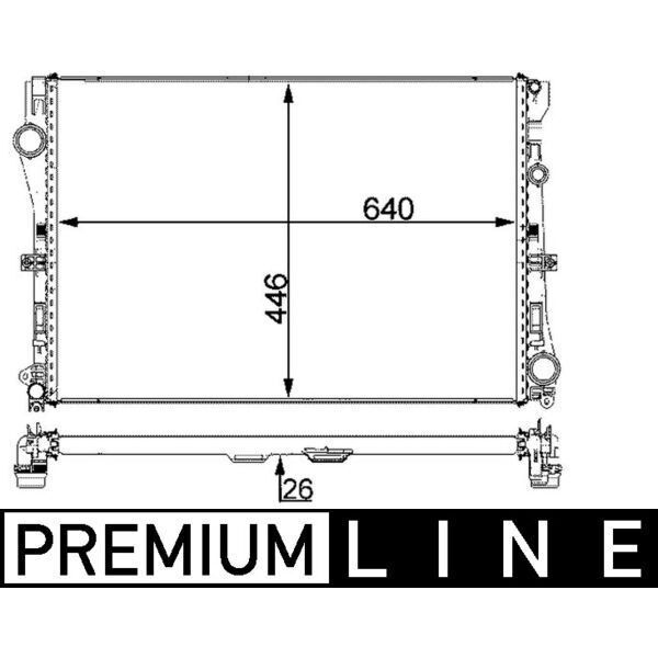 MAHLE MOTOR SU RADYATORU MERCEDES W205 C205 A205 S205 W213 C238 A238 S213 (A0995007303)