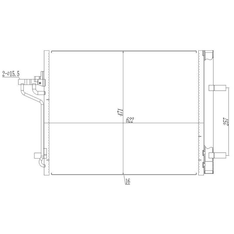 ORIS KLIMA RADYATORU FOCUS III 11 17 1.6 ECOBOOST C-MAX II 11 1.6 ECOBOOST -2.0 TDCI (1693590)