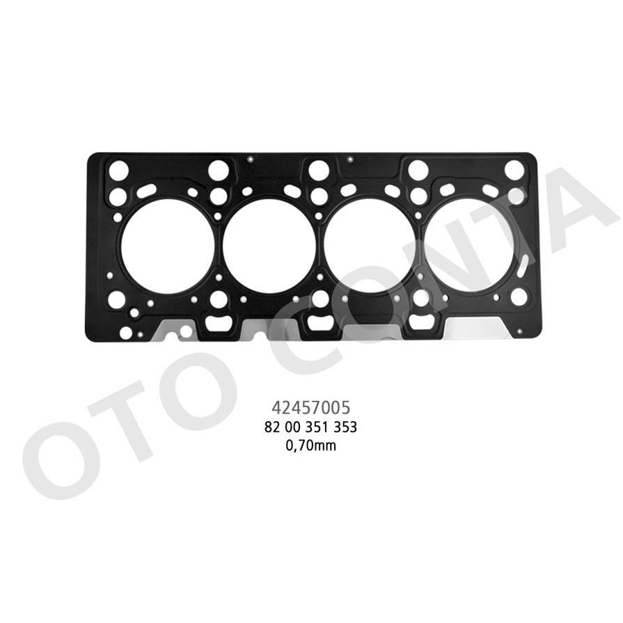 OTOCONTA SİLİNDİR KAPAK CONTASI CLIO II-III-IV MEGANE II-III KANGOO 04> FLUENCE 09>DUSTER 10>QASHQAI 06>13 MICRA III 05> SUZUKI JIMNY 03> 1.5 DCI 8200360571 0.70MM KALIN (1104400Q0T)