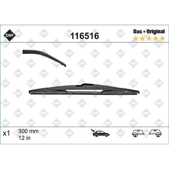 VALEO SİLECEK SWF 30CM X1 ARKA FOCUS III 11 FIESTA 06 QASHQAI 07 SECENIC III 09 YARIS SAAB (1462914)