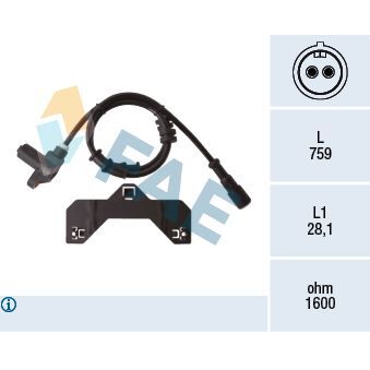 FAE ABS DEVİR SENSÖRÜ ÖN OPEL VECTRA B 96 02 (1612694)