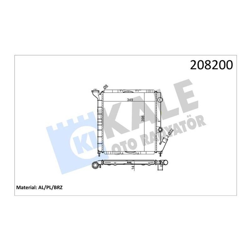 KALE RADYATOR RADYATÖR AL/PL/BRZ 9 GTL-EXPRESS 1.1 (7700773968)