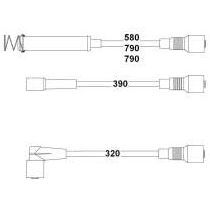 HELLUX BUJİ KABLOSU VECTRA A 1.8I-2.0 NZ-NE (1612537)