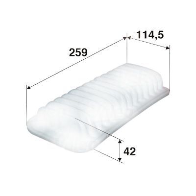 SARDES HAVA FİLTRESİ TOYOTA YARIS 1.3L 2SZ-FE SCP12 99-05 1.0L 1SZ-FE SCP10 99-05 1.0L 1KR-FE KSP90 06-11 / DAIHATSU SIRION 1.0L 1KR-FE M300 05-> / P107 05> C1 05> 1.0L (1444.XA)