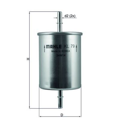 MAHLE YAKIT FİLTRESİ BORA-GOLF IV-MULTIVAN V-TRANSPORTER V-OCTAVIA-TOLEDO II-LEON-AUDI TT-A4 (1J0201511A)