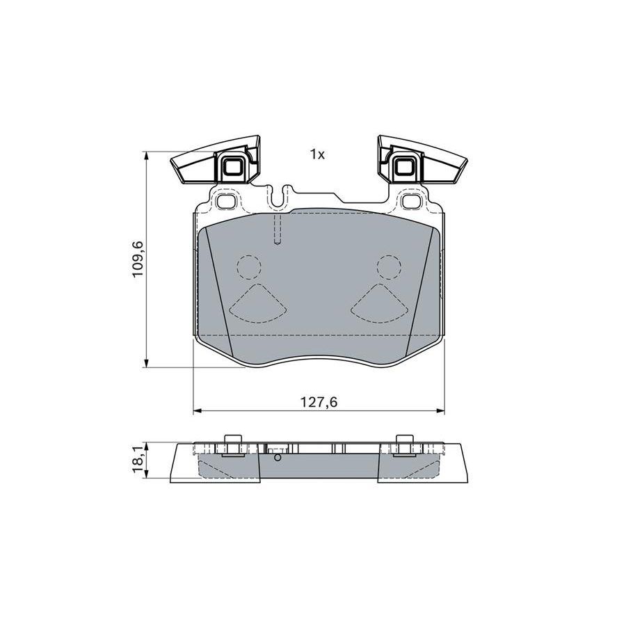 BOSCH FREN BALATASI ON MERCEDES GLC-CLASS C253 X253 15> (A0004208503)
