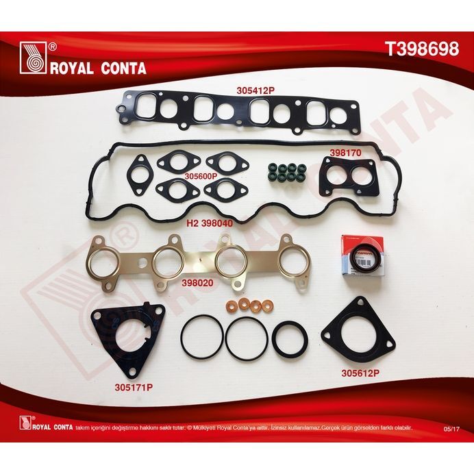 ROYAL ÜST TAKIM CONTA KEÇELİ S LASTİKLİ DOBLO-PUNTO-STRADA 1.9 JTD (71716051)