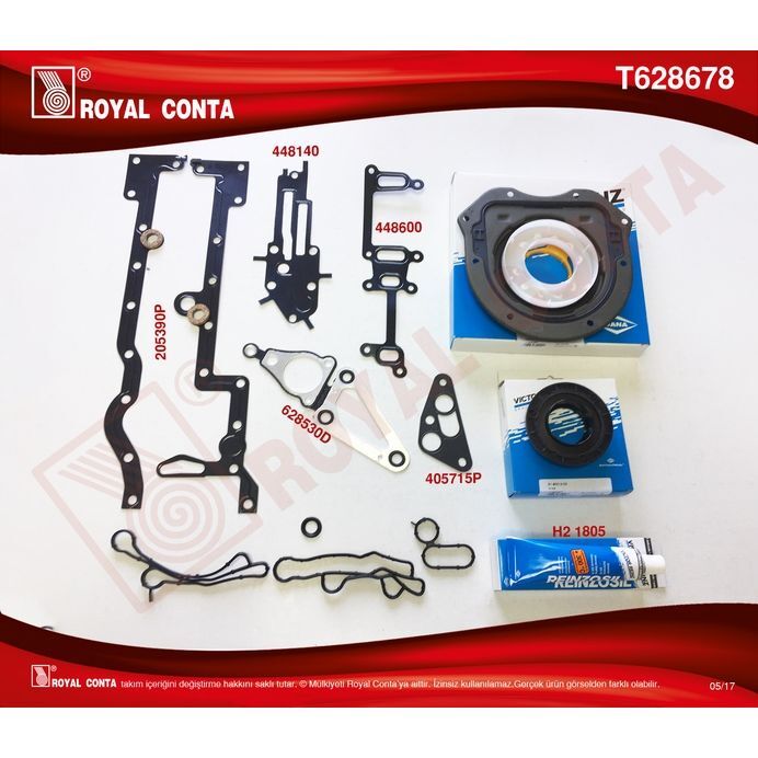 ROYAL ALT TAKIM CONTA REINZ KEÇELİ TRANSIT V348 11>14 V363 14 > RANGER 12 > 2.2TDCI 155PS EURO5 A.CEKER (BK3Q6008AAT)