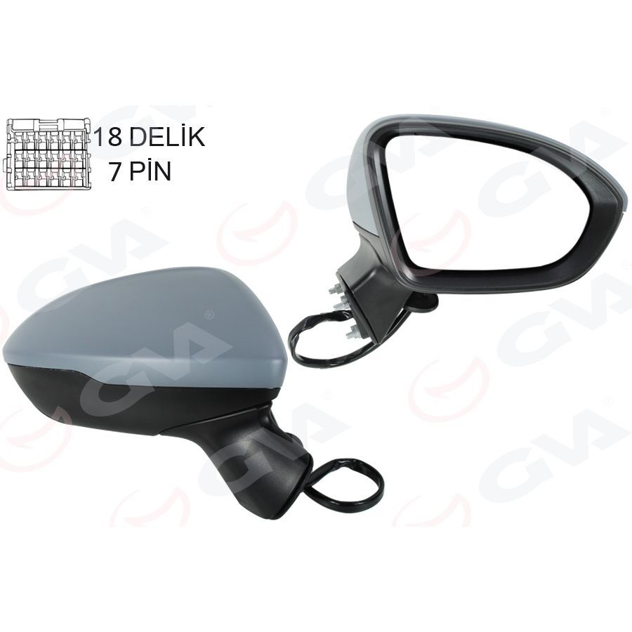 GVA DIŞ DİKİZ AYNASI SAĞ CRUZE 17- ASTRA K 15-22 ELEKTRİKLİ KATNALABİLİR ISITMALI ASTARLI KONVEKS (13396527)