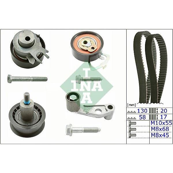 INA TRİGER SETİ 130X200 - 058X170 POLO-CORDOBA-GOLF IV 1.4-1.6 16V BCB-BBY-BUD (036198119A)