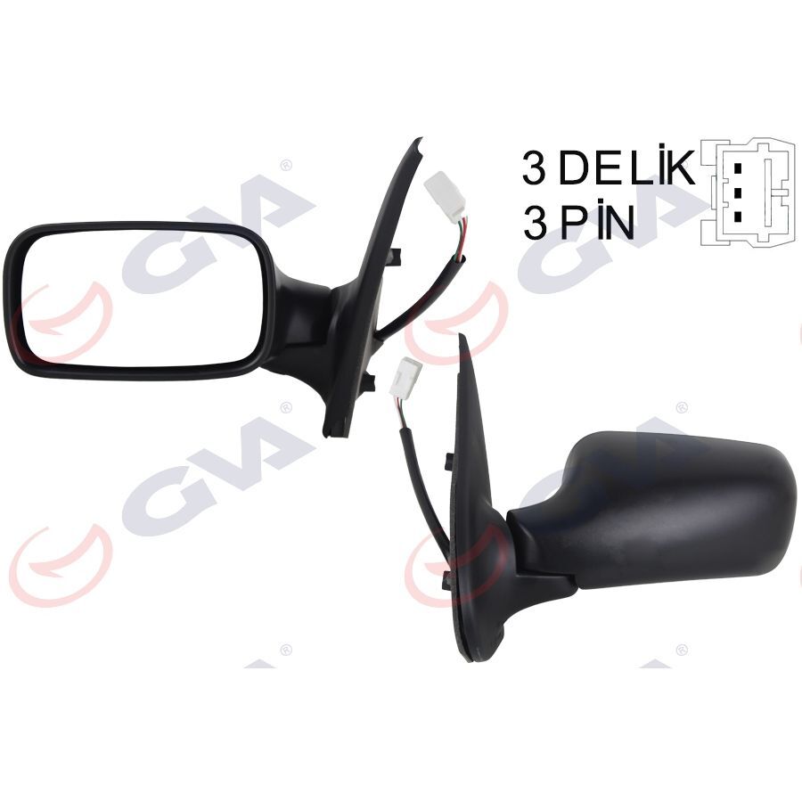 GVA DIŞ DİKİZ AYNASI SOL PALIO 98> ELEKTRİKLİ KONVEKS 3 FİŞ VM-155E-5DL
