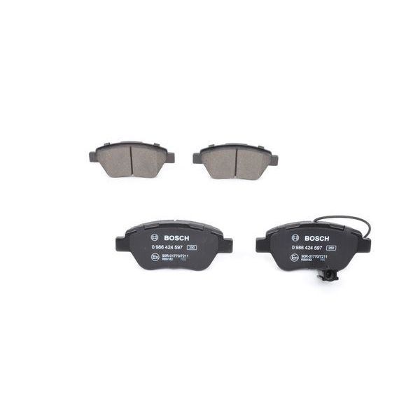 BOSCH ÖN BALATA NEMO 1.3 HDİ 75 09 >BIPPER 1.3 HDİ 75 10 >BIPPER TEPEE 1.3 HDİ 10 > FIORINO 1.4 1.3D 09 > ÇİFT FİŞLİ (4254.C8)