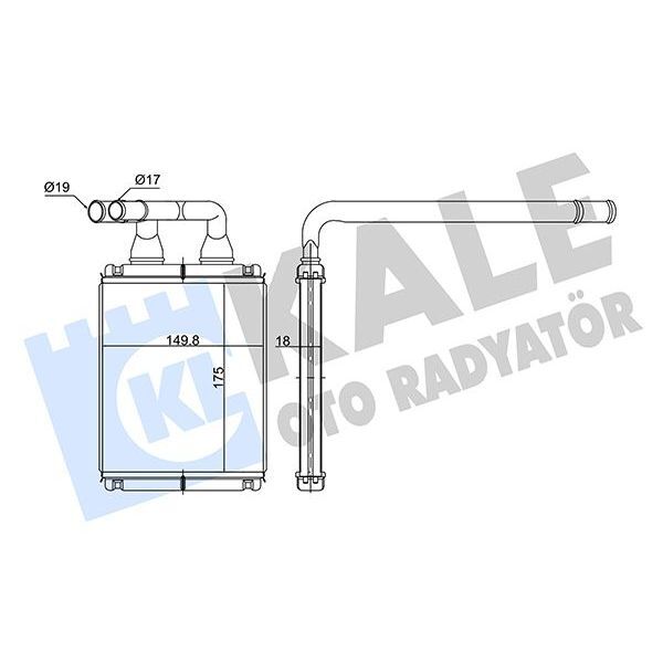 KALE RADYATOR KALORİFER RADYATÖRÜ KIA PICANTO 1.0L G4HE 04-11 1.1L D3FA CRDI 05-11 - ALEMİNYUM (9713807000)