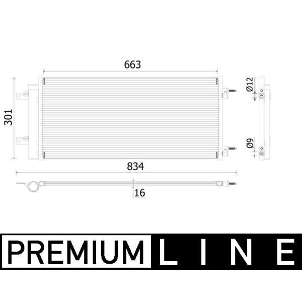 MAHLE KLİMA RADYATÖRÜ KONDANSATÖRÜ OPEL ASTRA K 15>22 (13475956)