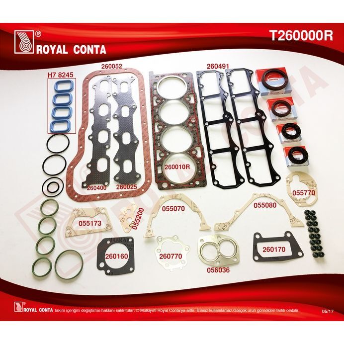 ROYAL MOTOR TAKIM CONTA CORTECO KEÇELİ PALIO-MAREA-SIENA-BRAVA 1.6