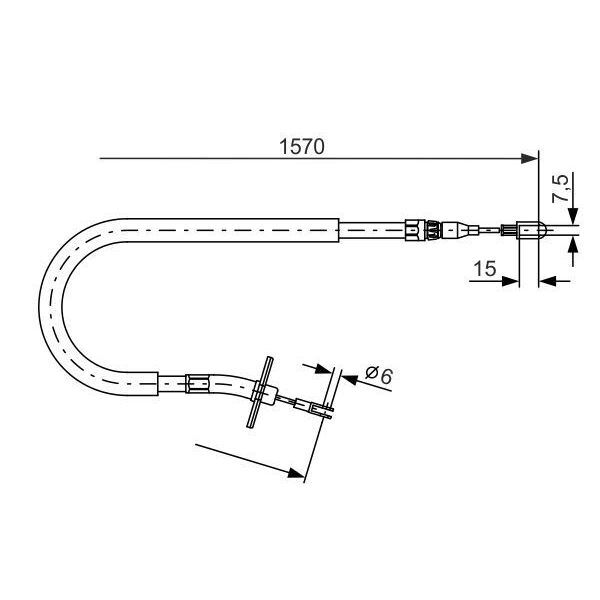 BOSCH FREN HALATI ARKA SOL MERCEDES SPRINTER B904 96 06 1565MM/1390MM (A9044200585)