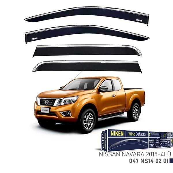 NIKEN KROMLU CAM RÜZGARLIĞI NISSAN NAVARA 2015- 4LÜ