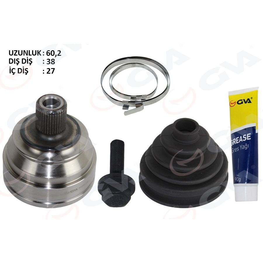 GVA AKS KAFASI DIŞ T4 2.4 D-2.5 TDİ 91-03 AJA-ACV-AAB-AJT 2.4 D-2.5 TDİ (701498099B)
